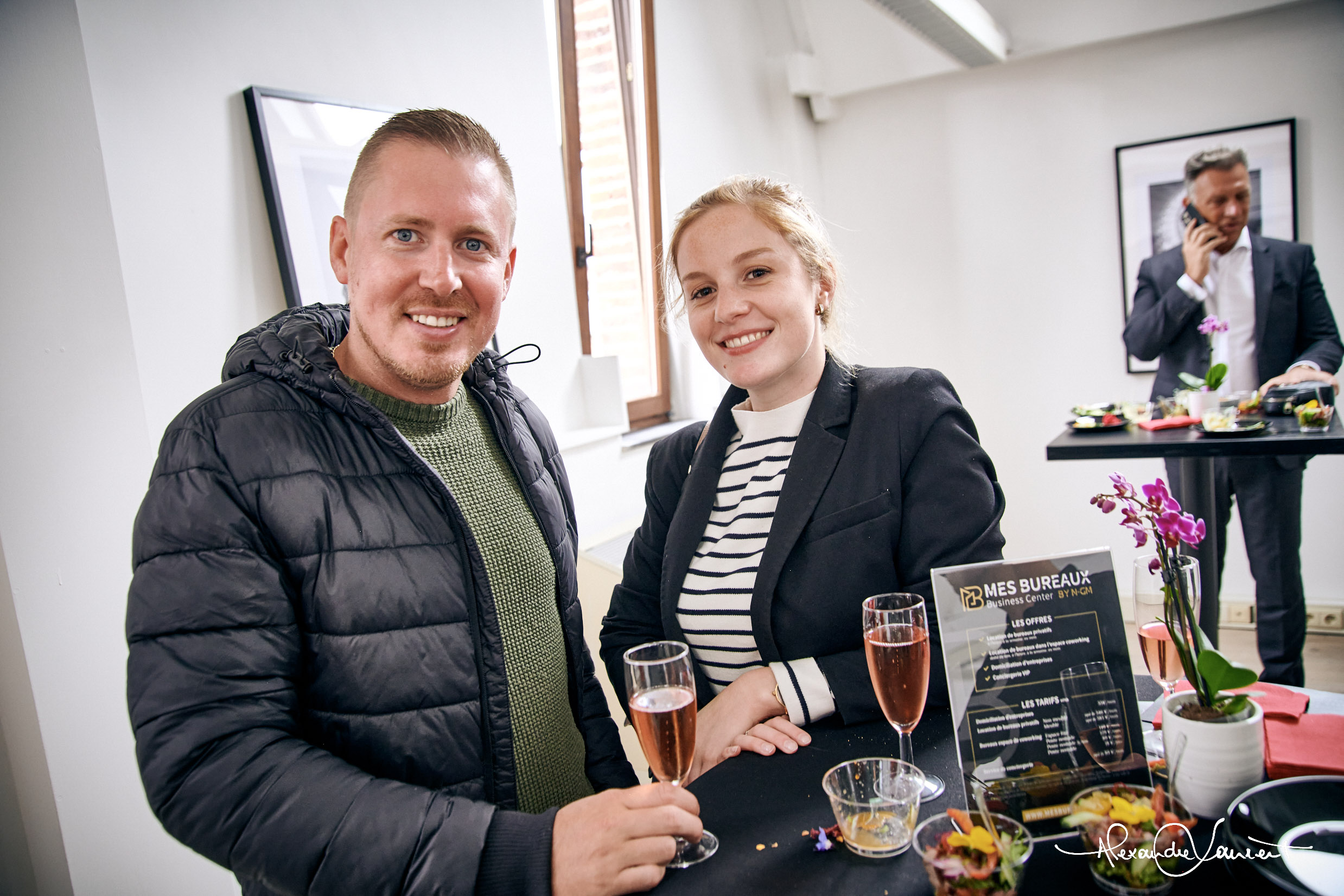 Les amis de chez MDS présents aux activités business au centre d'affaire mes bureaux à Nimy